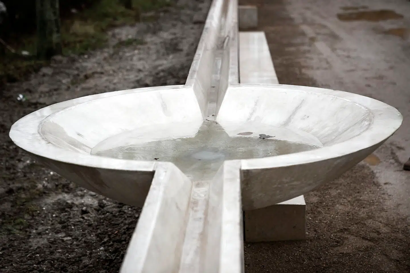 Fuglebadene og vandrenden på toppen af diget er med til at fortælle historien om Enghavens genfødsel som vandpark.