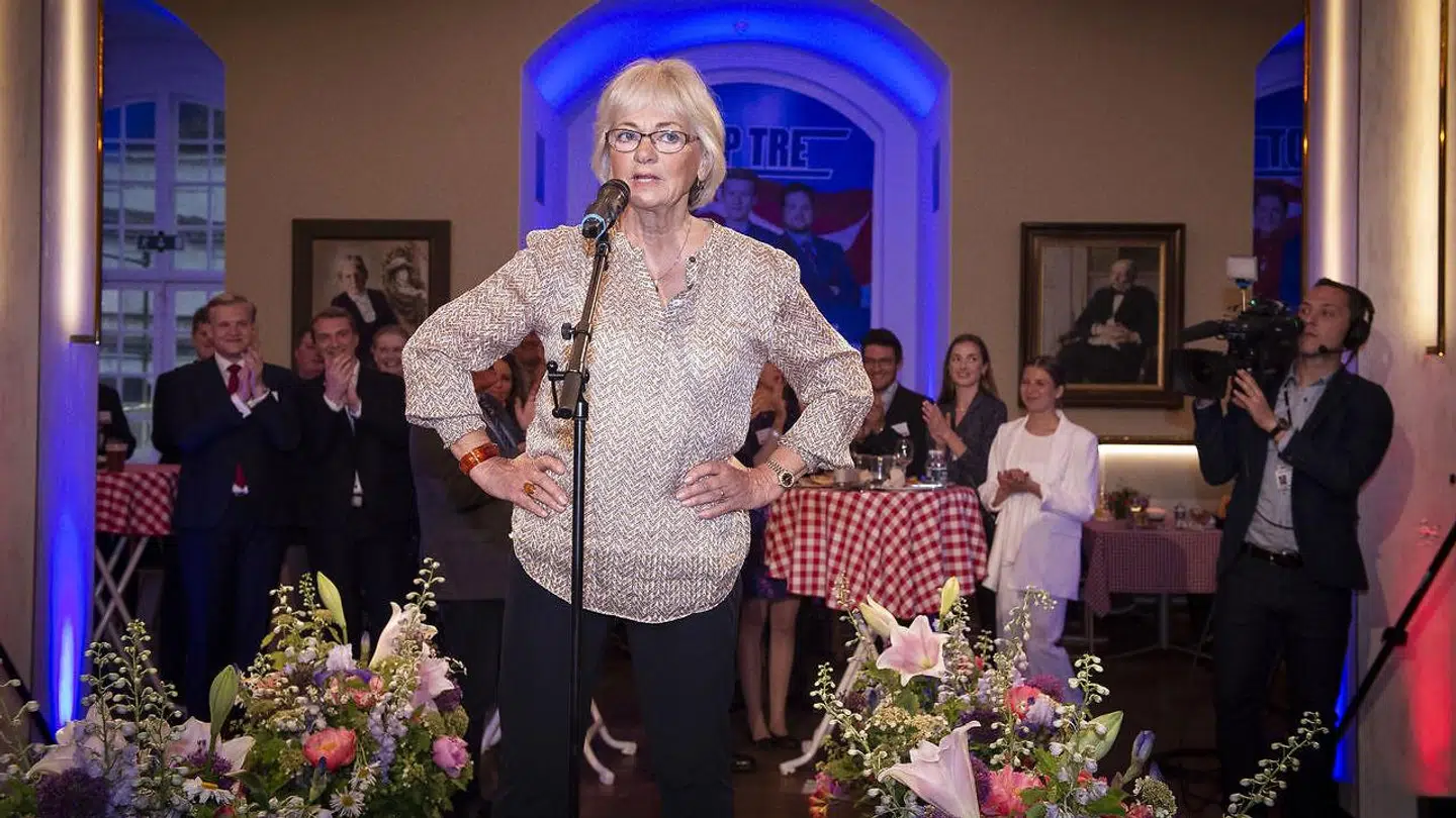 Valgfesten hos DF (Dansk Folkeparti) med Pia Kjærsgaard på Christiansborg, hvor hun i talen sagde »klimatosse«.