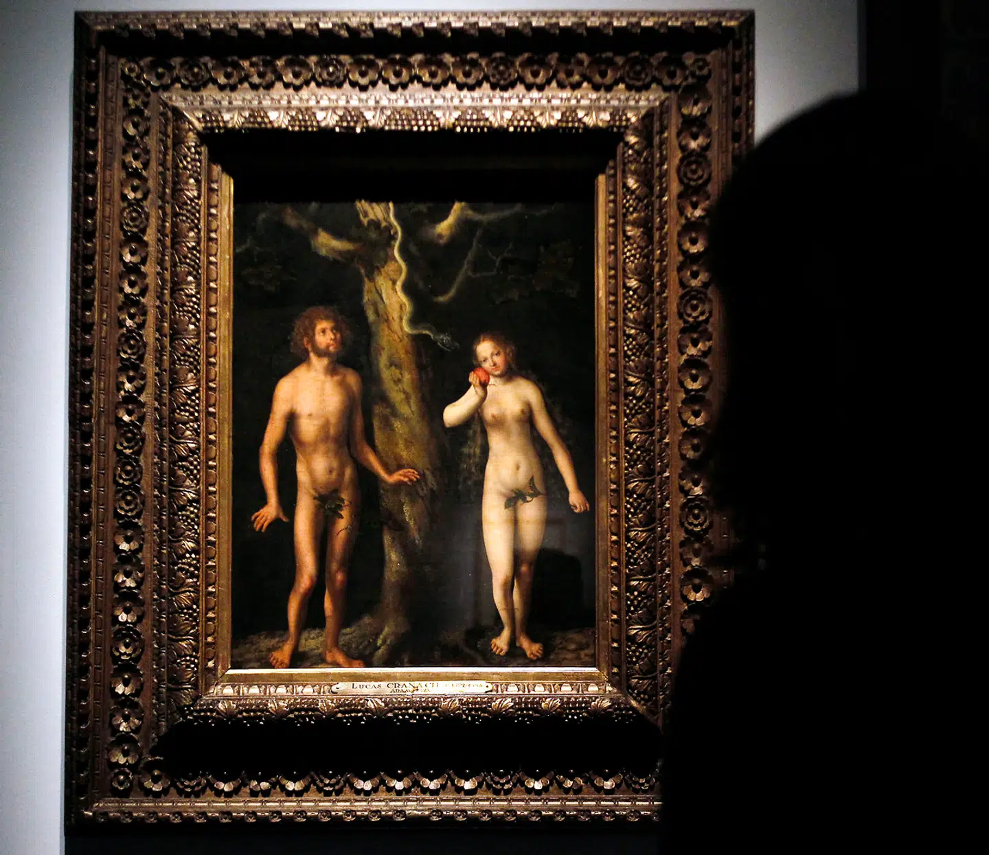 »Adam og Eva« af Lucas Cranach den Ældre var inspiration til billedet »Paradiset«.