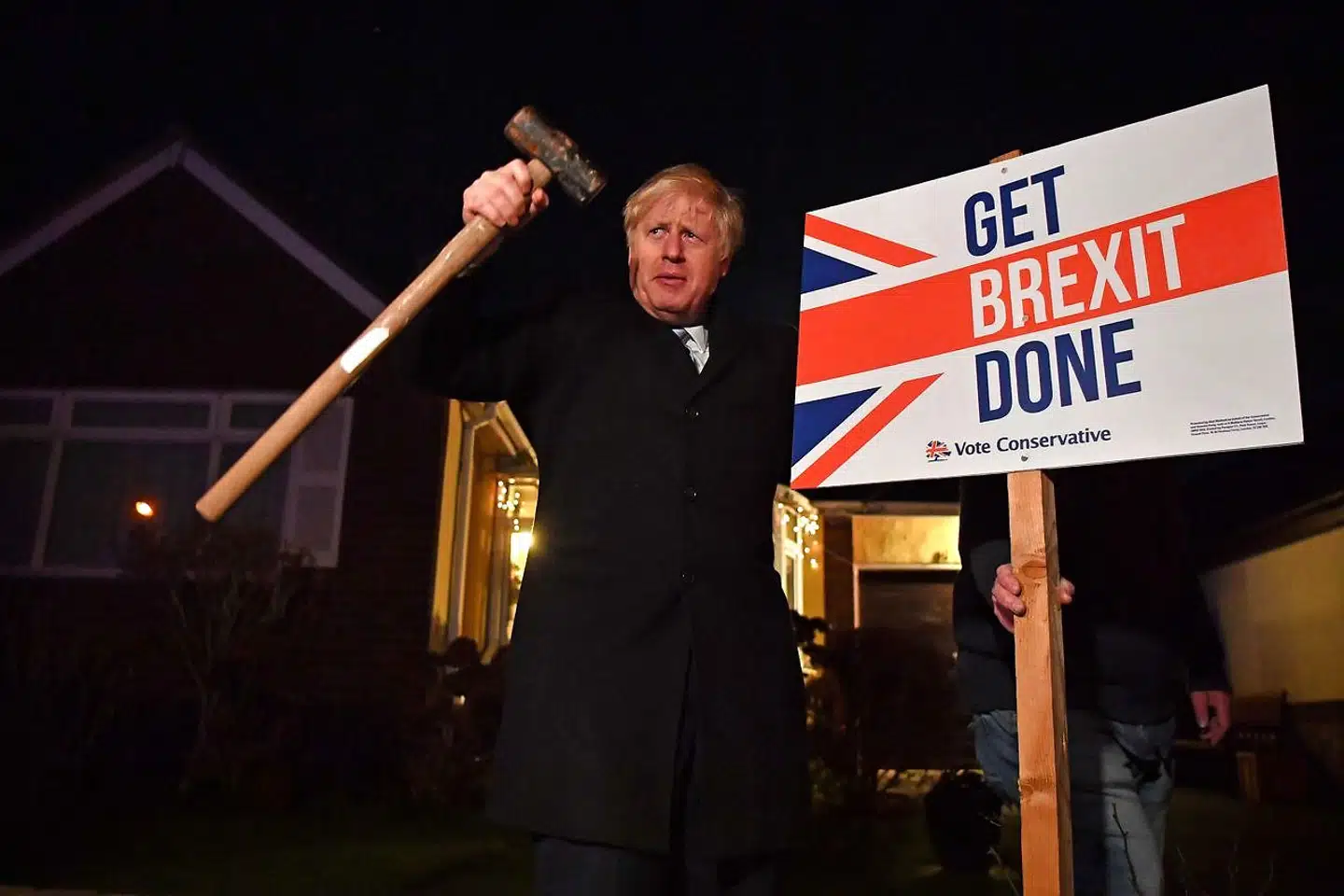 Boris Johnson ville have et valg, som handlede om Brexit, og han fik et valg, som handlede om Brexit - og ifølge exit-målingen har det givet ham en stor sejr.