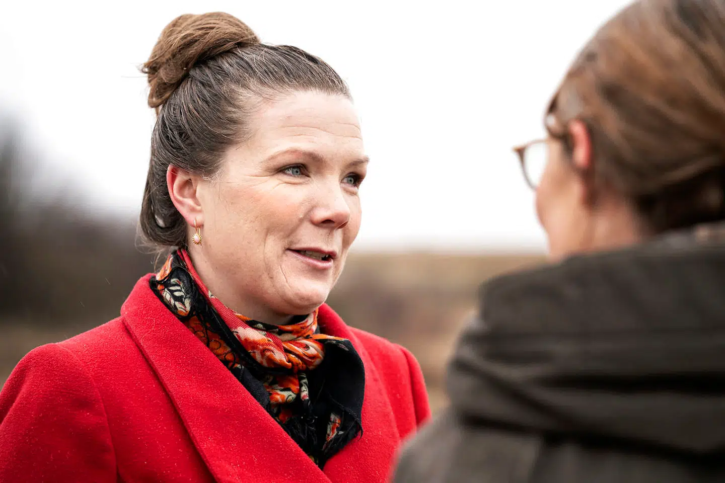 Køges borgmester Marie Stærke og miljøminister Lea Wermelin, i Køge tirsdag den 11. december 2019.