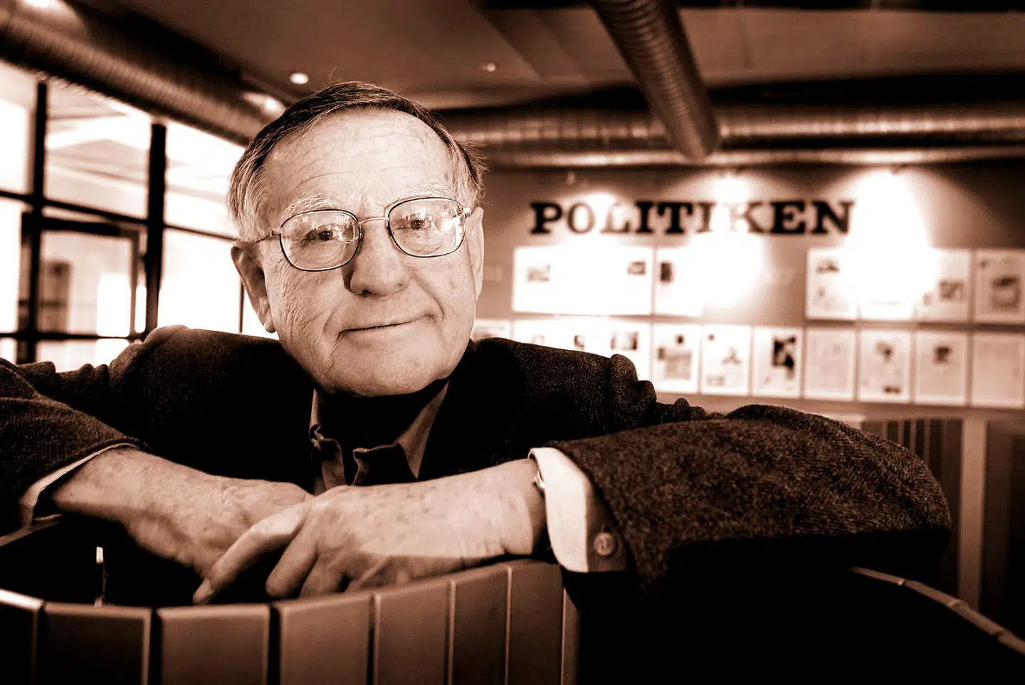 Arkivfoto: Herbert Pundik, Politikens tidl. chefredaktør er død, 92 år.