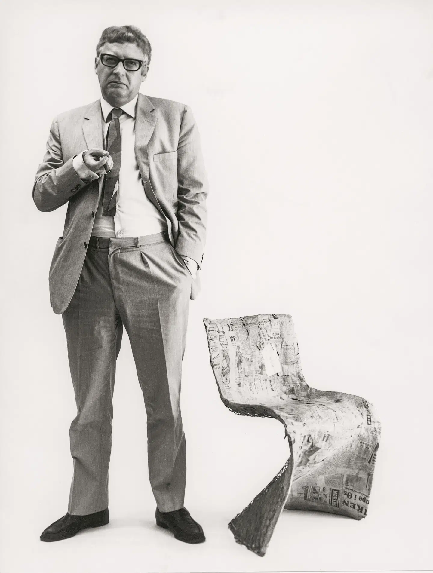 Aagaard med den såkaldte »hønsestol«.