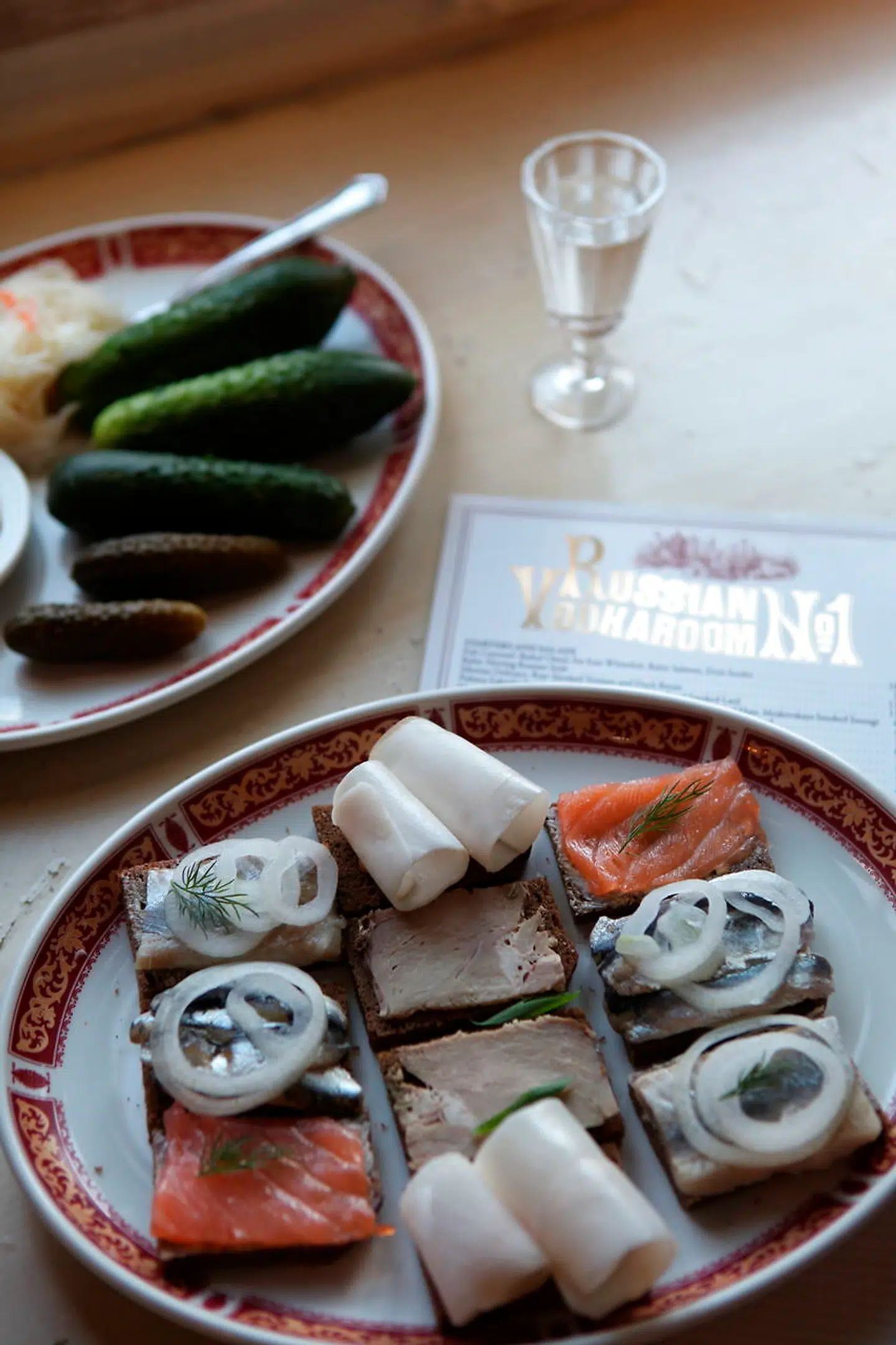 Russiske rugbrødssnitter.