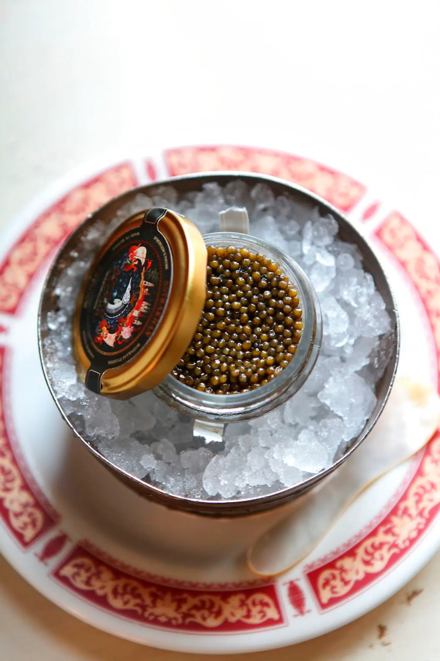 Ocietra-kaviar på The Vodka Room.