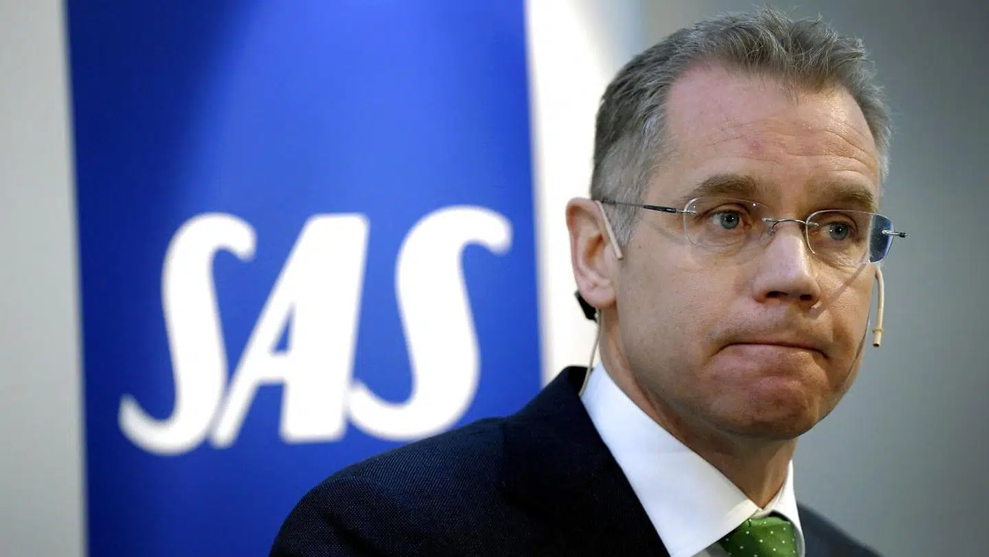 SAS-topchef Rickard Gustafson er skuffet over SAS-overskuddet på 440 mio. kr. Det er et fald på 60 procent i forhold til det forrige regnskab.