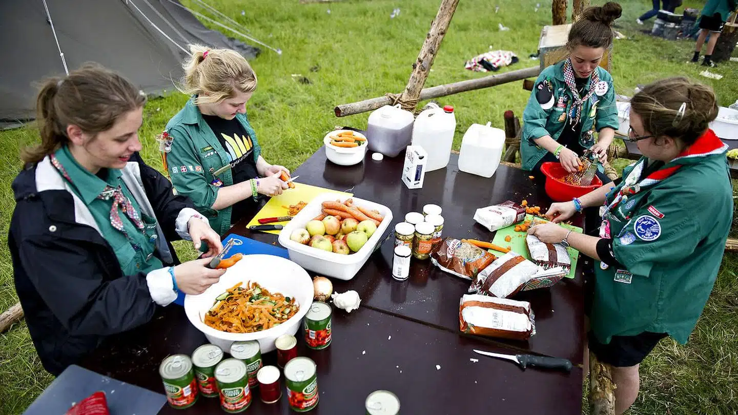Pigespejdere fjerner duelighedsmærker fra uniformen: »Tankegangen om, at man ikke skal bedømmes på ens konkrete resultater og belønnes derfor, fordi den slags understreger forskelle, har et naturligt ophav i 1968ernes radikale studentermarxisme,« skriver Peter Kurrild-Klitgaard. Billede fra Spejdernes Lejr 2012