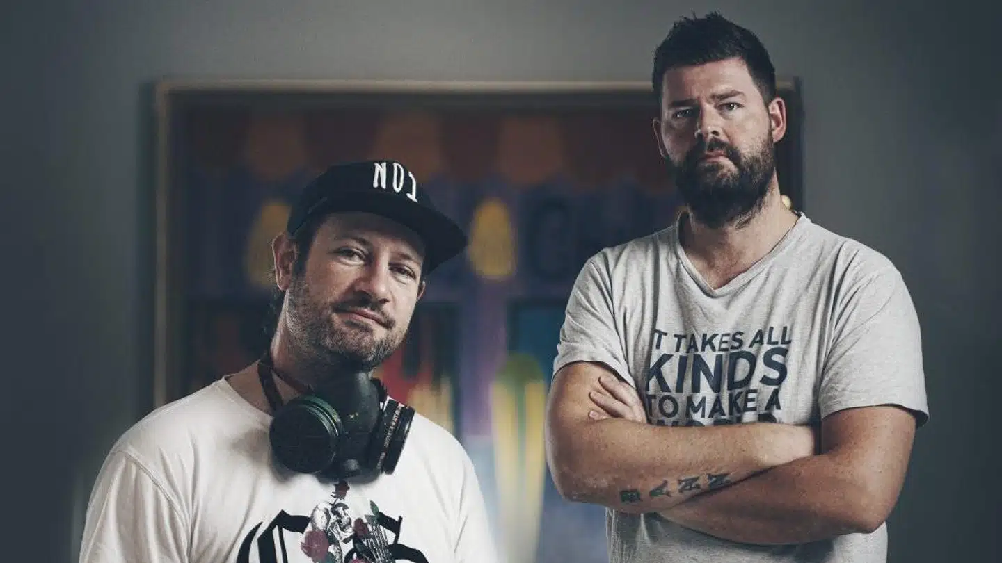 Arne Leivsgaard og Dann Thorleifsson, der udgør kunstnerduoen Letho.