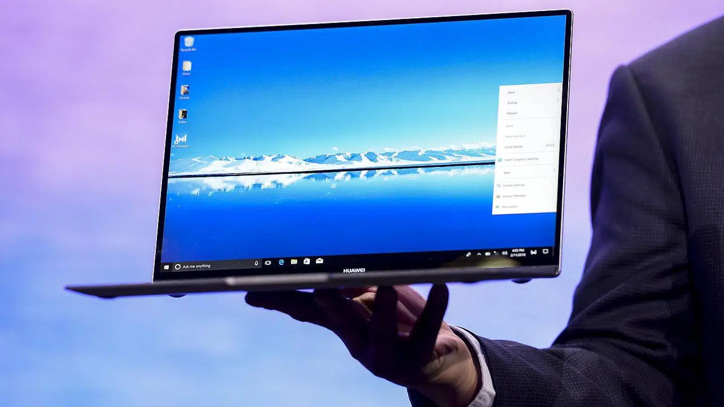 Huawei producerer egne bærbare PCer, Matebook, som bruger Microsofts styresystem Windows. Arkivfoto: Josep Lago, AFP/Ritzau Scanpix