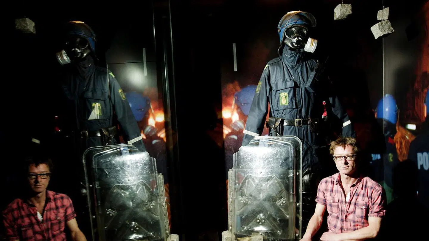Den tidligere BZer René Karpantschof på Politimuseet. Karpantschof har skrevet en spændende bog om de stridbare danskere.