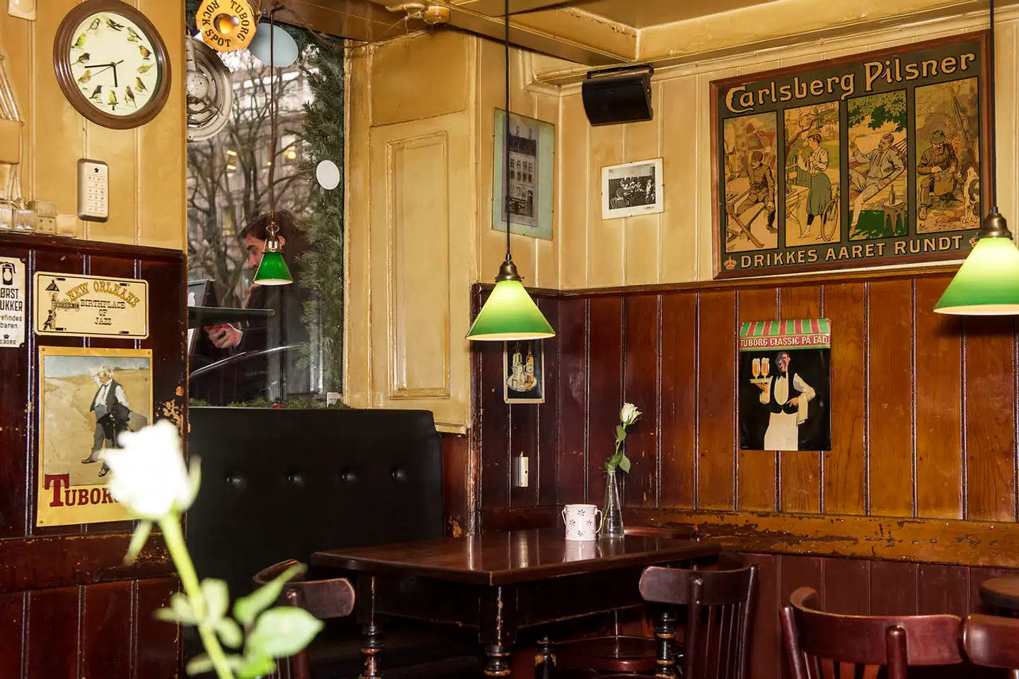 Café Hvide Lam på Kultorvet, København.