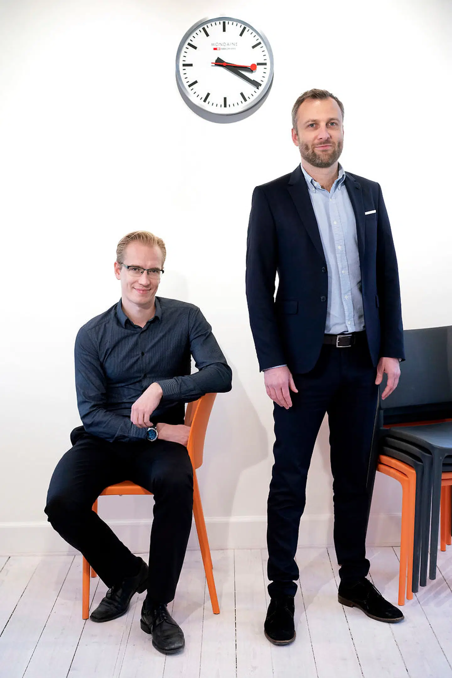 Anders Riis (th.) sammen med Swiipes co-founder, Christian Normann Eiland. Sammen håber de at forbedre danskernes oplevelse af at handle online.