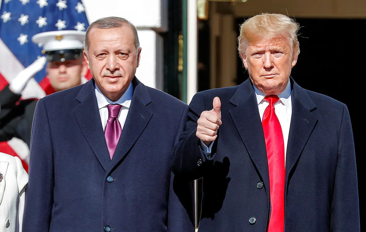 USAs præsident, Donald Trump, her sammen med Tyrkiets Recep Tayyip Erdogan, får i dag besøg af NATOs generalsekretær.