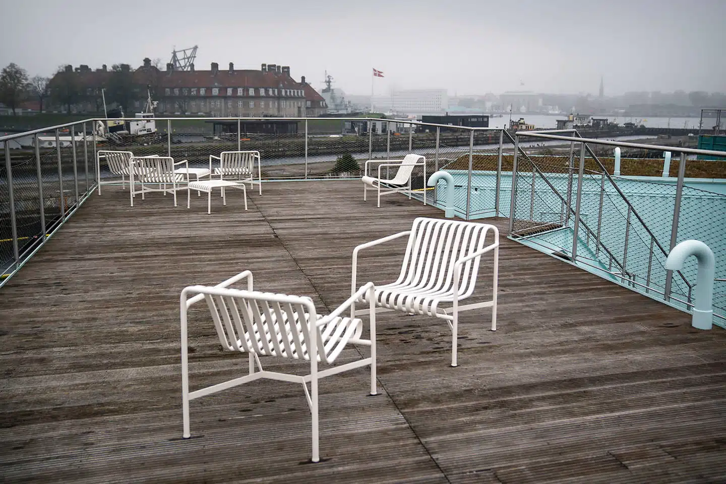 Tagterrasse og udsigt. Urban Rigger er uden tvivl behageligst i sommerhalvåret.