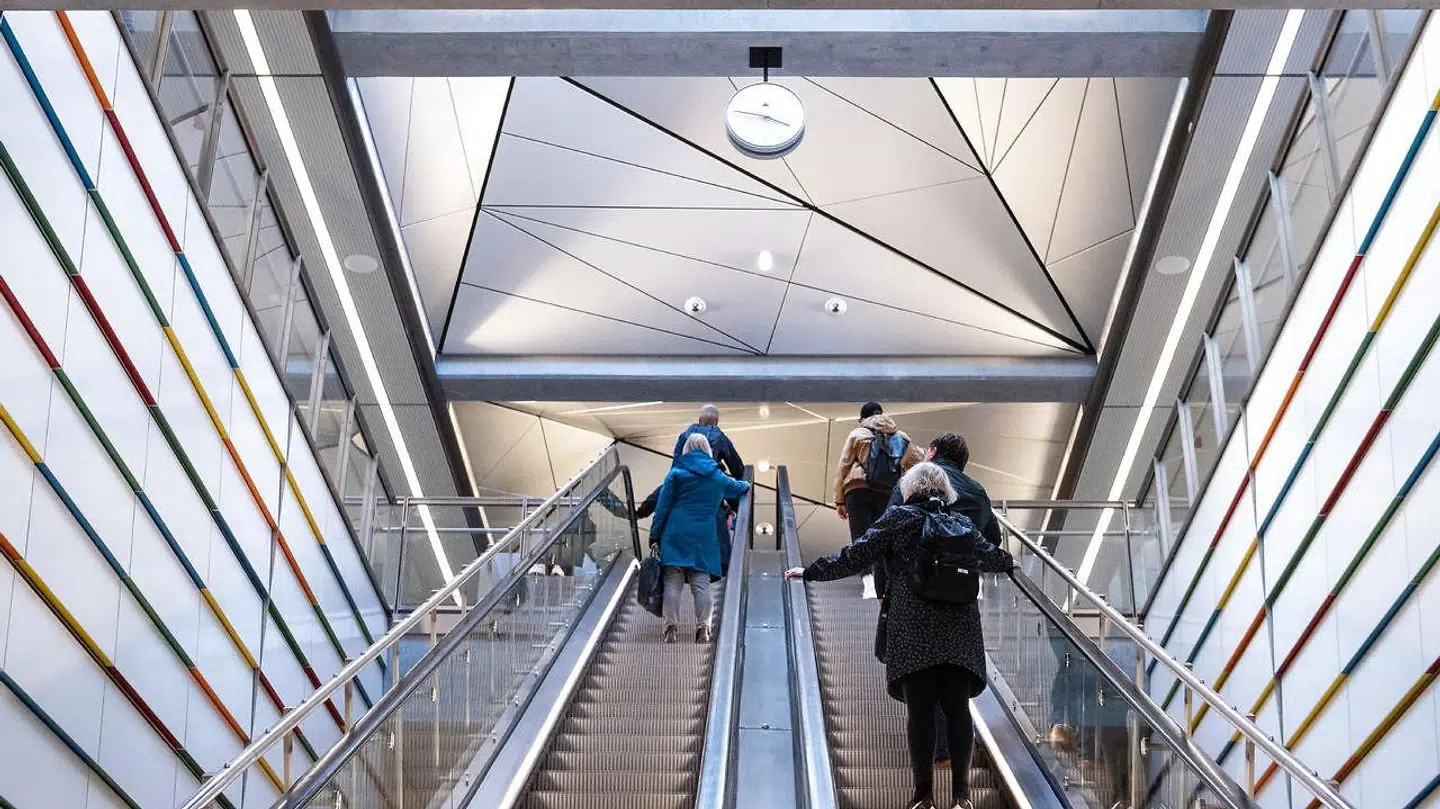 På metrolinjen mellem stationen Vibenshus Runddel (billedet) og stationen på Skjolds Plads ligger Haraldsgade, hvor mange beboere døjer med støj fra metrotog.