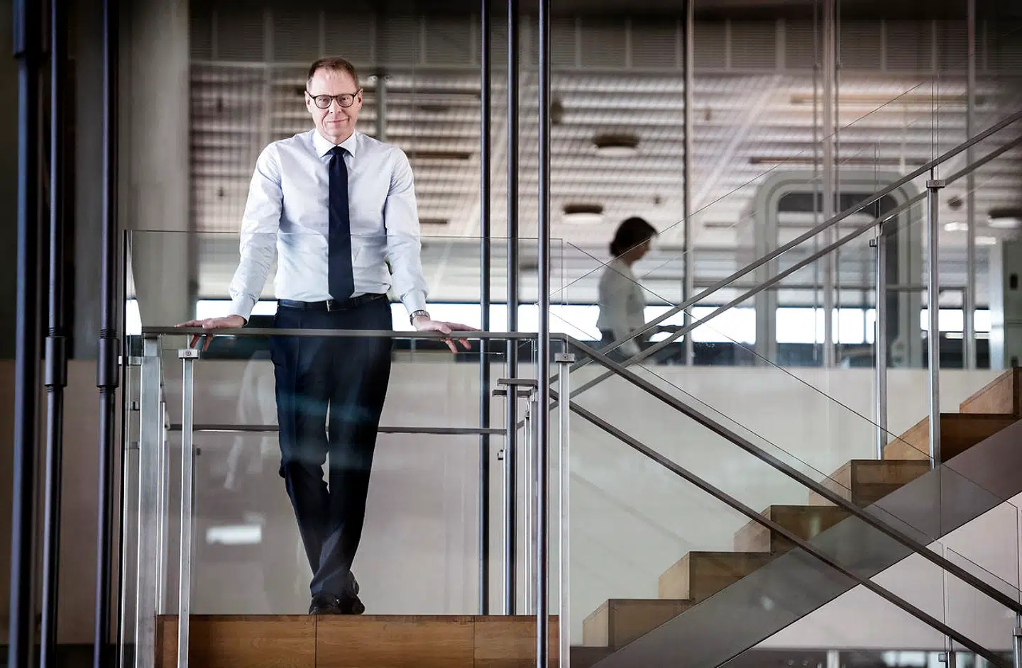 Michael Rasmussen, koncernchef i Nykredit, kommer til at mangle indtjening på bidragssatser, men glæder sig over, at mange vælger fastforrentede lån, da det giver en lavere risiko i balancen hos Nykredit. Arkivfoto: Liselotte Sabroe/Ritzau Scanpix