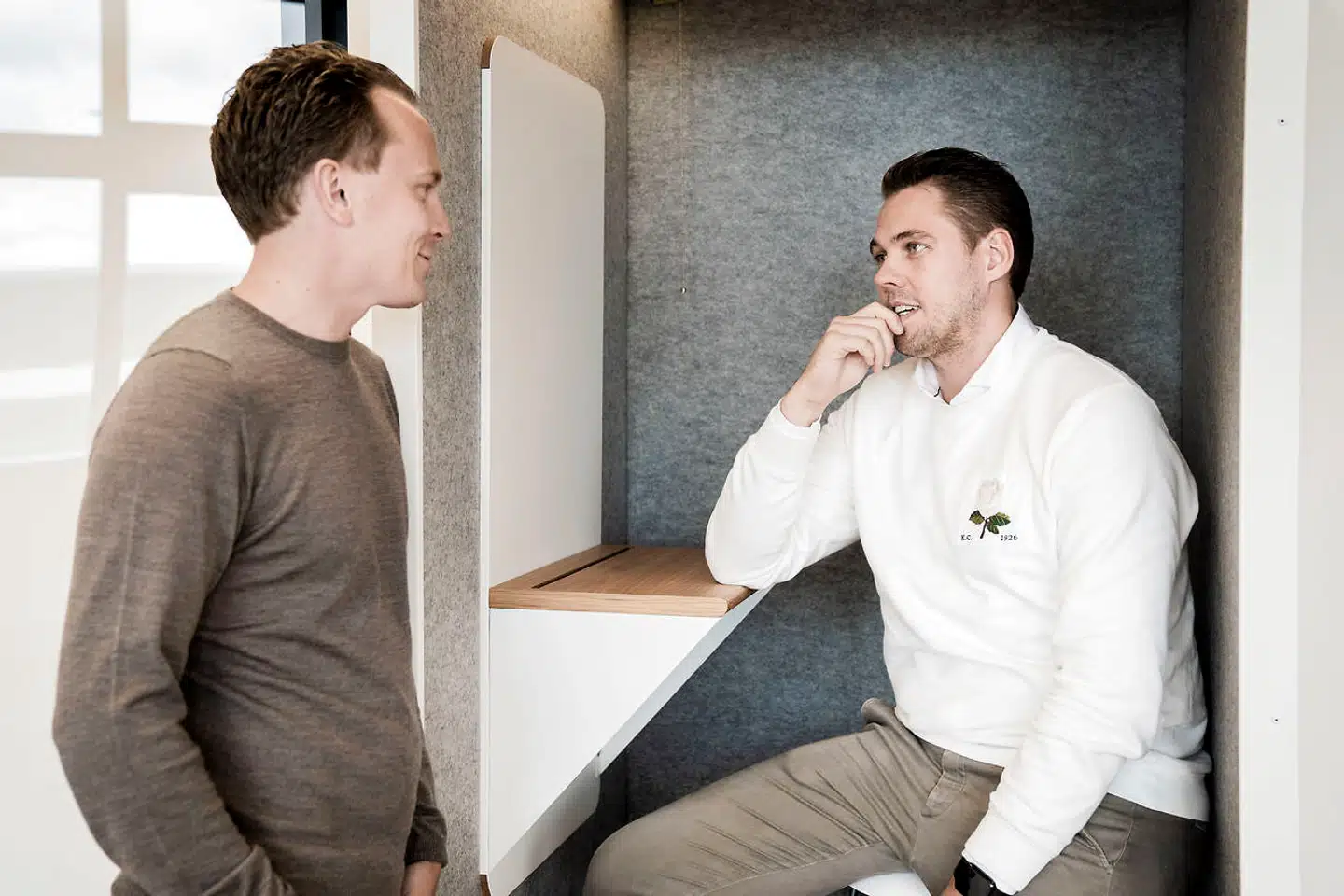 Peter Ladegaard og Frederik Riskær Pedersen, stiftere af EasyTranslate.
