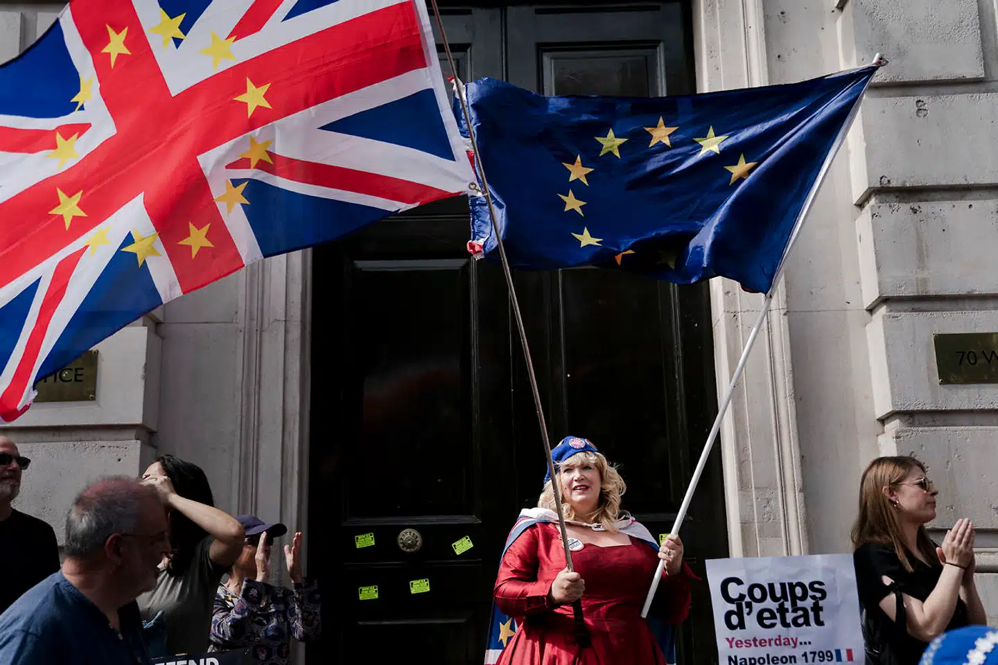 Arkivfoto: Anti-Brexit demonstration i det centrale London.