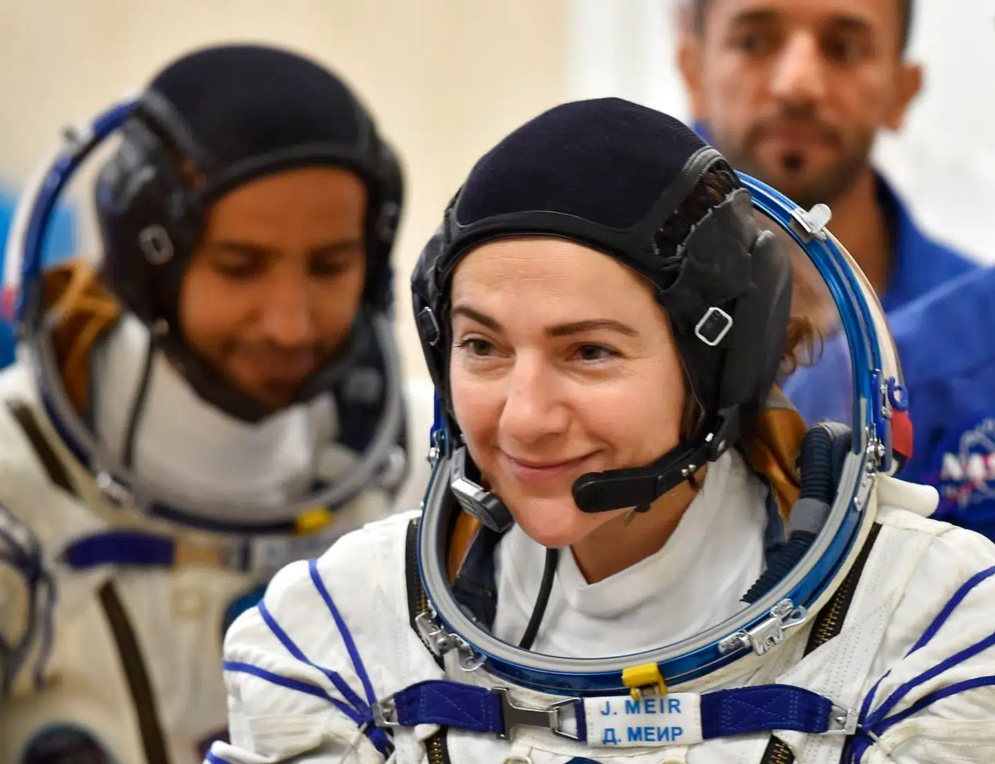 Jessica Meir under test af hendes rumdragt. D. 25 september 2019.