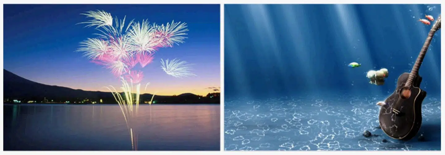 Eksempler på billeder, som Cozy Bear brugte til at skjule sine beskeder.