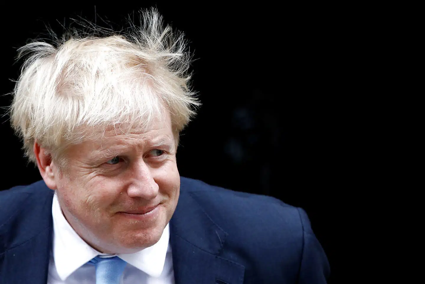 Britain's Prime Minister Boris Johnson arrives for a meeting with NATO Secretary-General Jens Stoltenberg at Downing Street in London, Britain October 15, 2019. REUTERS/Henry Nicholls