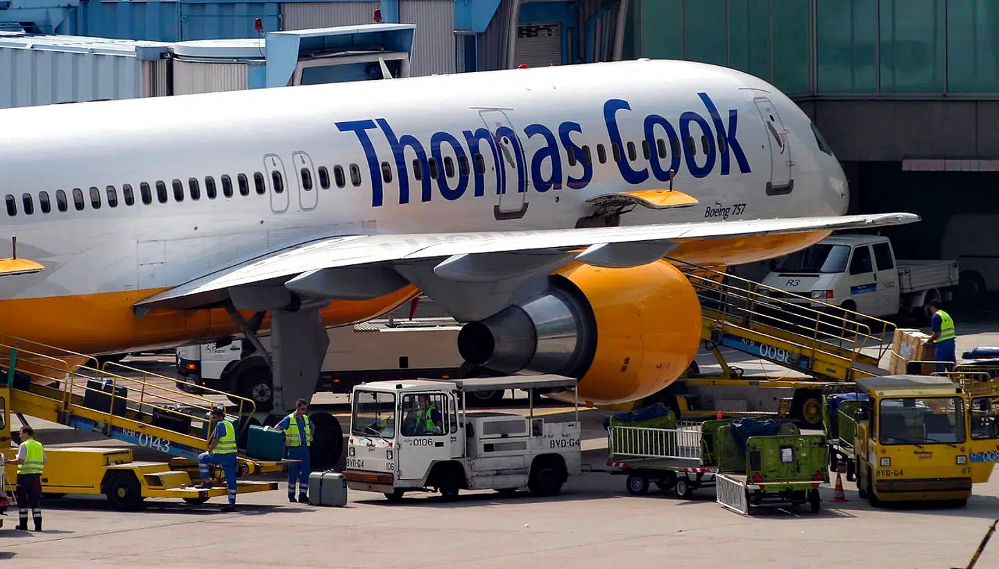Et fly fra Spies' nuværende ejer, Thomas Cook, i lufthavnen i Frankfurt.