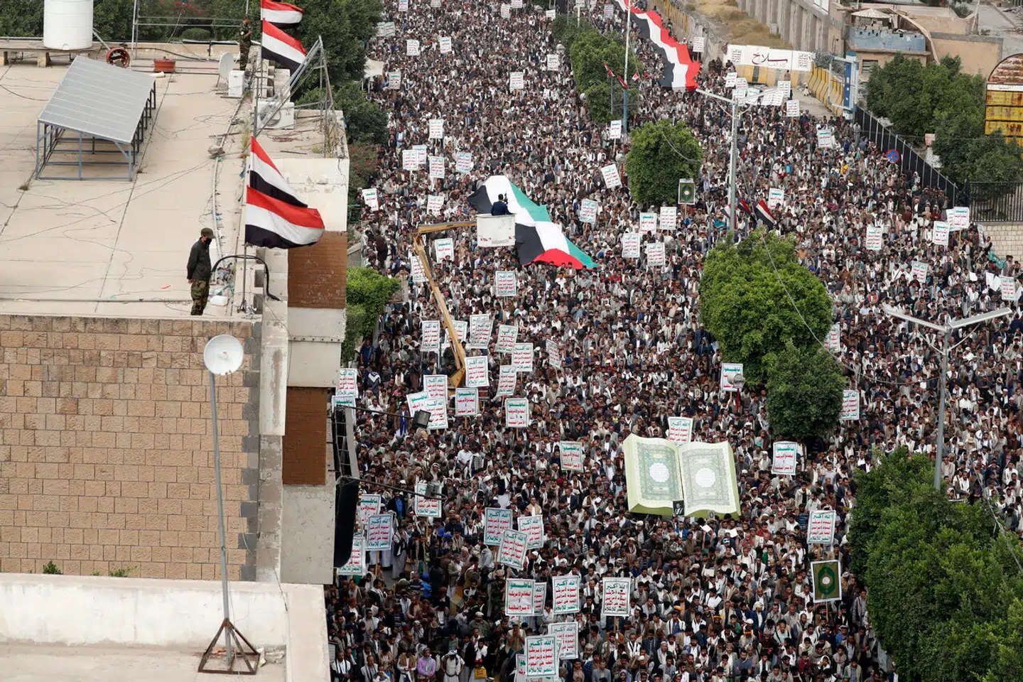 Demonstration i Sanaa i Yemen 24. juli