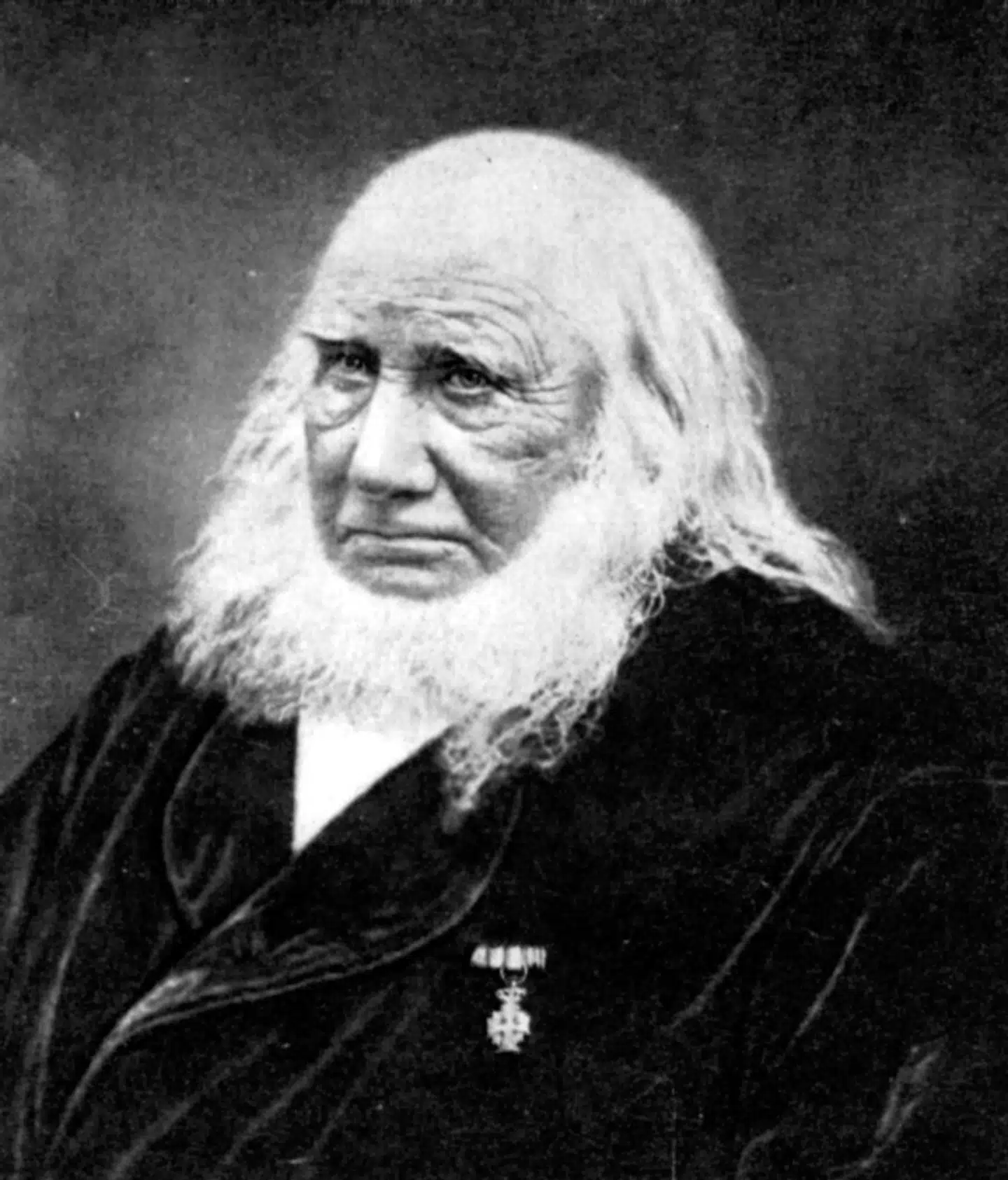 NIKOLAJ FREDERIK SEVERIN GUNDTVIG, 1783-1872. FOTOGRAFERET 27. AUGUST 1872