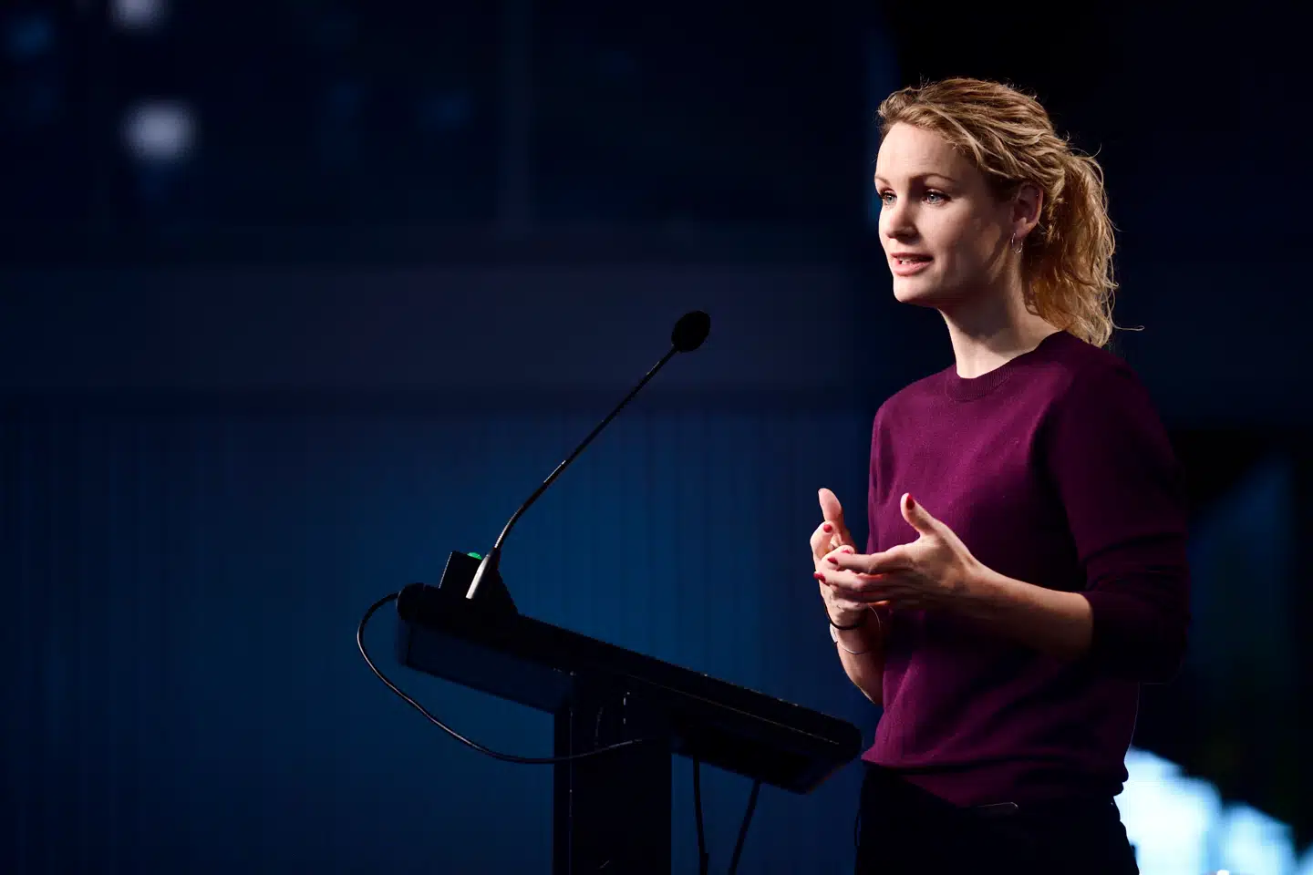 Politisk ordfører Pernille Skipper betonede på Enhedslistens årsmøde i Hafnia-Hallen i Valby i København, at hun håber, at regeringen har hørt, hvad Enhedslisten har sagt om løftet af klimaet og velfærden.