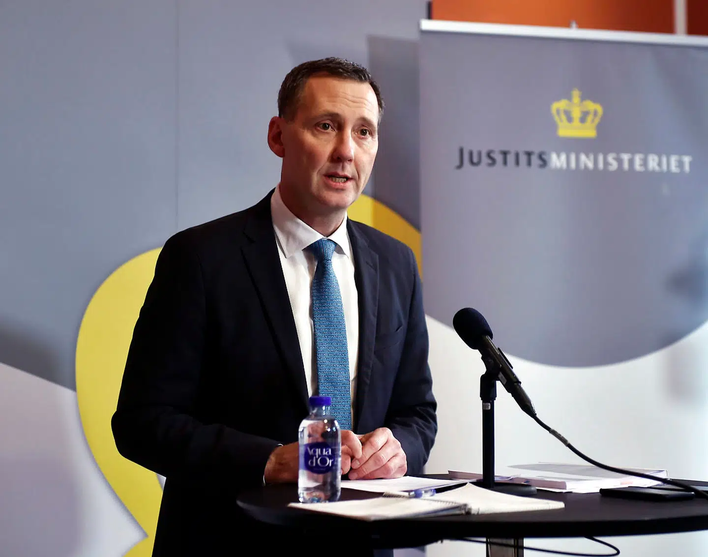 Justitsminister Nick Hækkerup holder pressemøde om myndighedernes redegørelser i teledatasagen i Justitsministeriet, fredag den 4. oktober 2019.