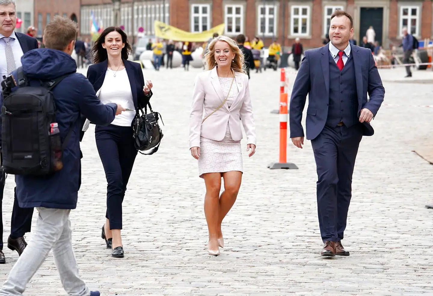 Nye Borgerliges Pernille Vermund. Folketingets medlemmer ankommer til gudstjeneste i Christiansborg Slotskirke, tirsdag den 1. oktober 2019. (Foto: Martin Sylvest/Ritzau Scanpix 2019)