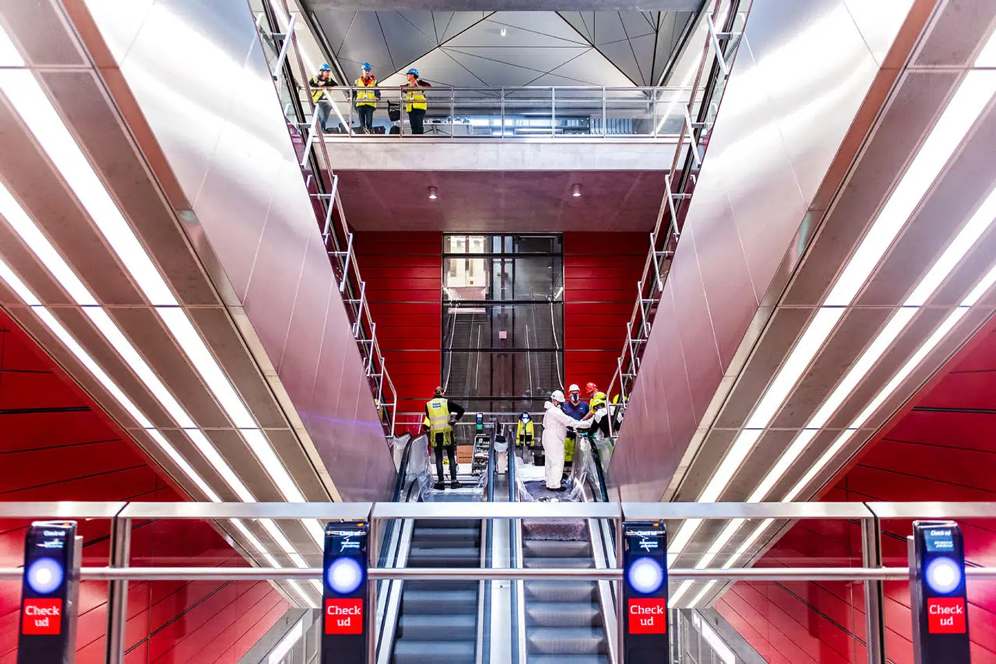 Metrostationen Københavns Hovedbanegård få dage før åbningen af den nye Cityring