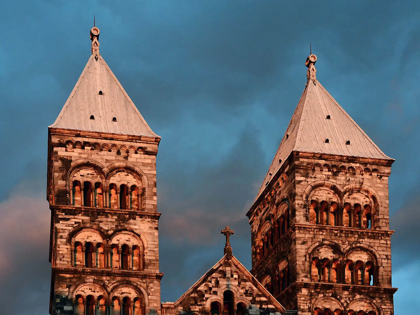 Skyline i Lund: Tårnene på domkirken kan ses fra det meste af byen.