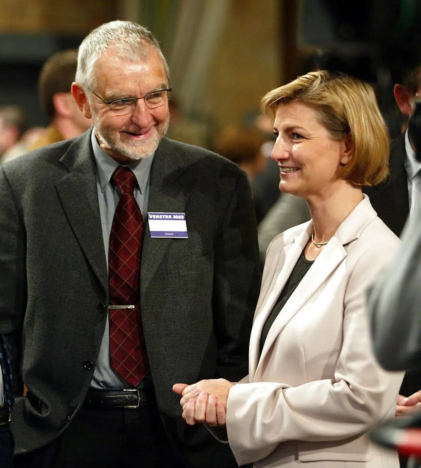 Laurits Tørnæs og Ulla Tørnæs under Venstres landsmøde i kongrescentret i Herning 8. november 2003.