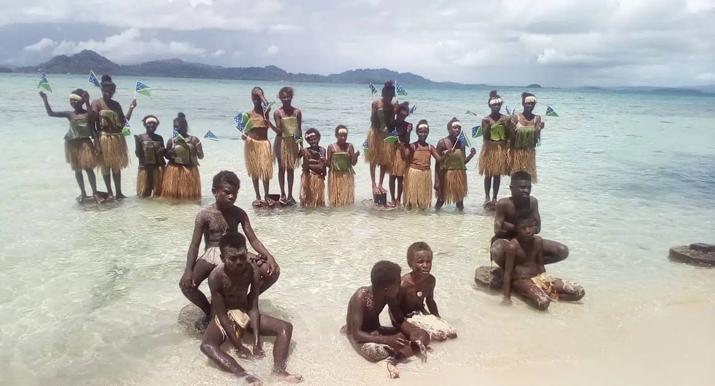 Marovo Island, Salomonøerne. Billedet stammer fra de sociale medier og er viderebragt af organisationen 350 Pacific via Reuters. Ritzau Scanpix.