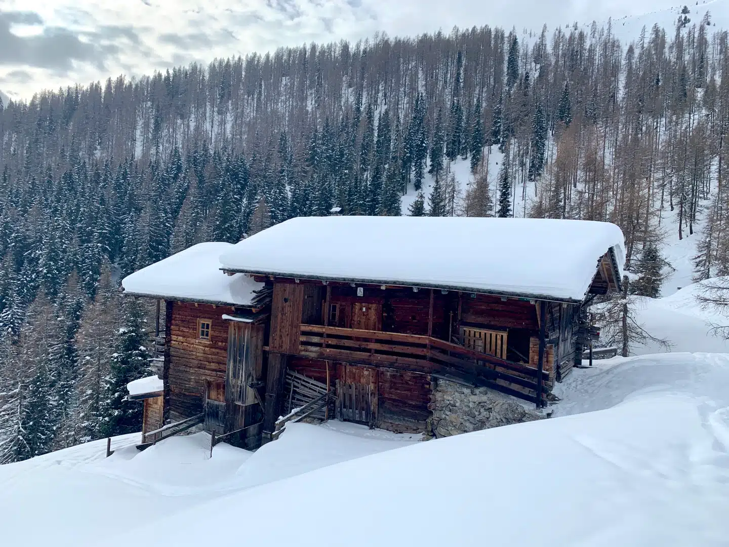 Randonnee giver rig mulighed for at nyde naturen, kun afbrudt af enkelte bjælkehytter, der undervejs mindede os om civilisationen for bjergets fod.