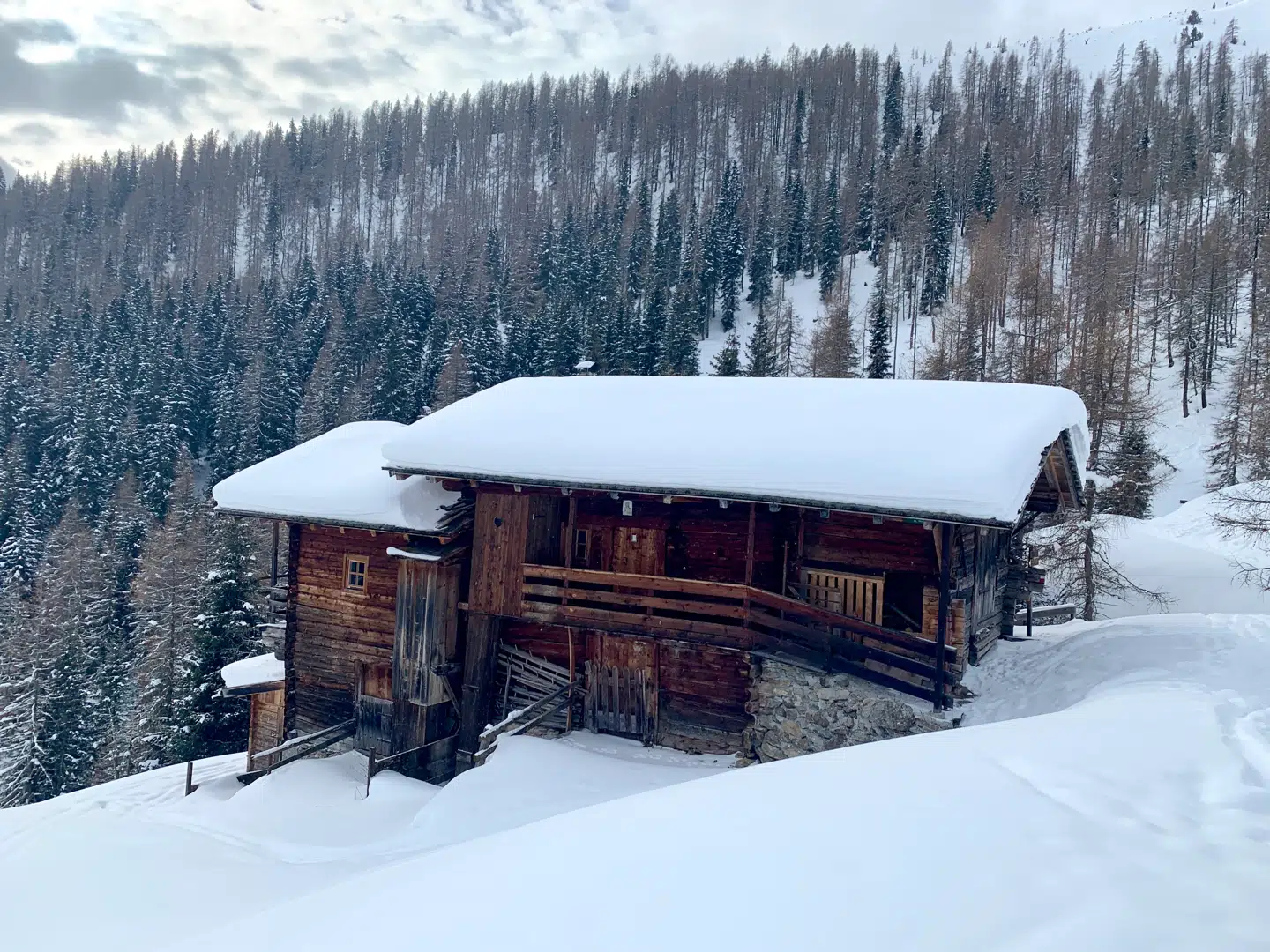 Randonnee giver rig mulighed for at nyde naturen, kun afbrudt af enkelte bjælkehytter, der undervejs mindede os om civilisationen for bjergets fod.