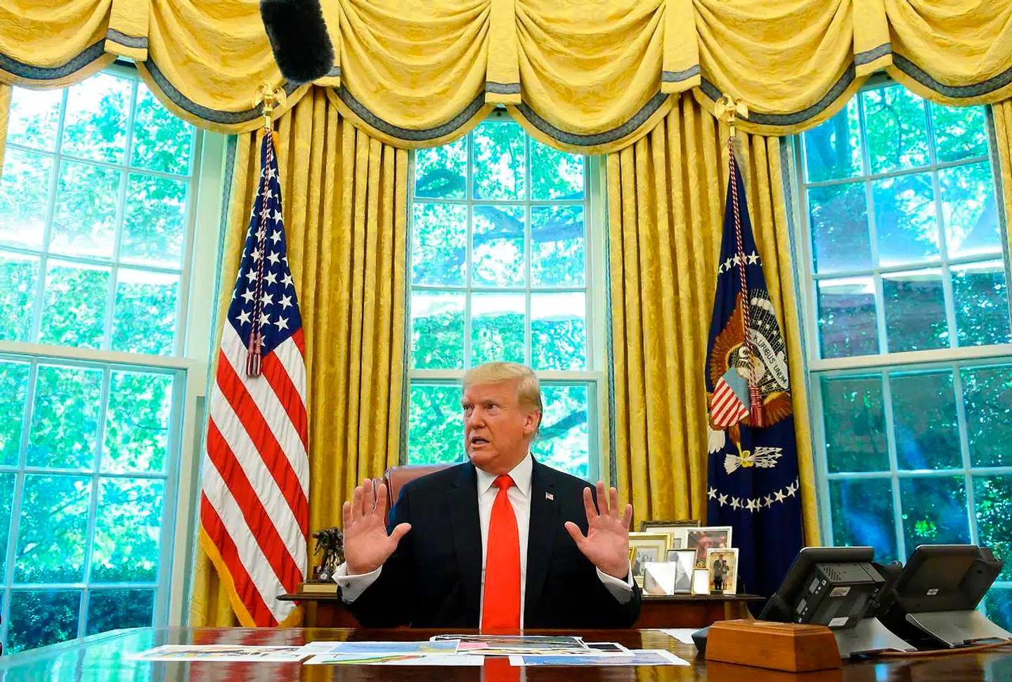 Topmødet med Taleban-ledere og den afghanske regering skulle have været afholdt i weekenden. Det blev dog aflyst i sidste øjeblik. Foto: Jim Watson/Ritzau Scanpix