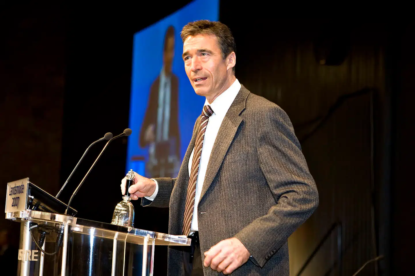 Venstres Landsmøde 2007. Anders Fogh Rasmussen var formand for Venstre fra 1998 til 2009. Arkivfoto: Henning Bagger/Ritzau Scanpix