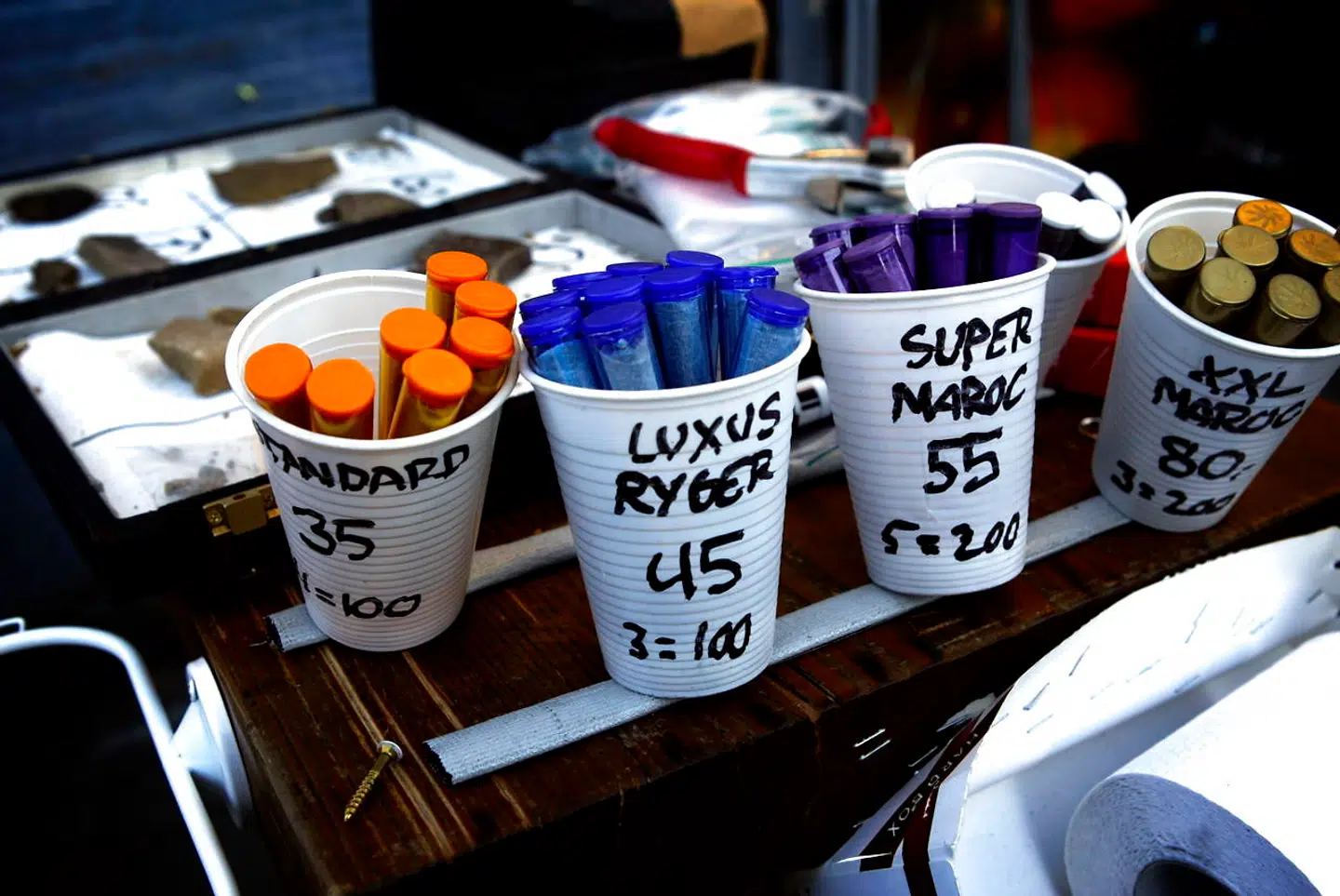 Hashboder på Christiania har ofte et større udvalg af cannabisprodukter, herunder hashkager, der nu i nogle tilfælde ser ud til at kunne være livsfarlige. Arkivfoto.