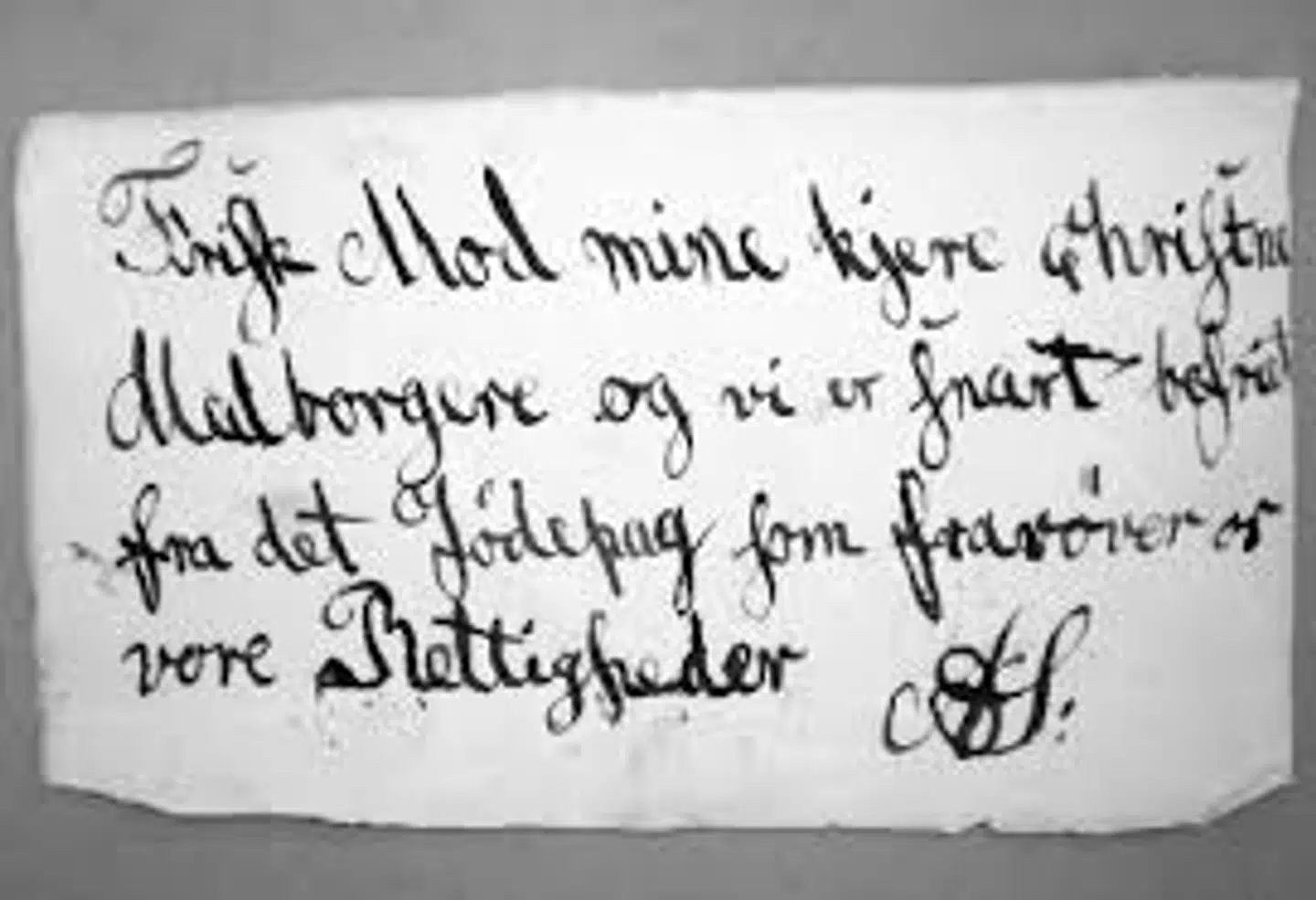 Der var mængder af plakater på vægge og løbesedler, der blev omdelt, mod jøderne. Nogle af disse blev indsamlet og er i dag i Statens Arkiver. Denne plakat proklamerer: »Frisk mod mine kjere christne Medborgere og vi er snart befriet fra det Jødepag som frarøver os vore rettigheder.«