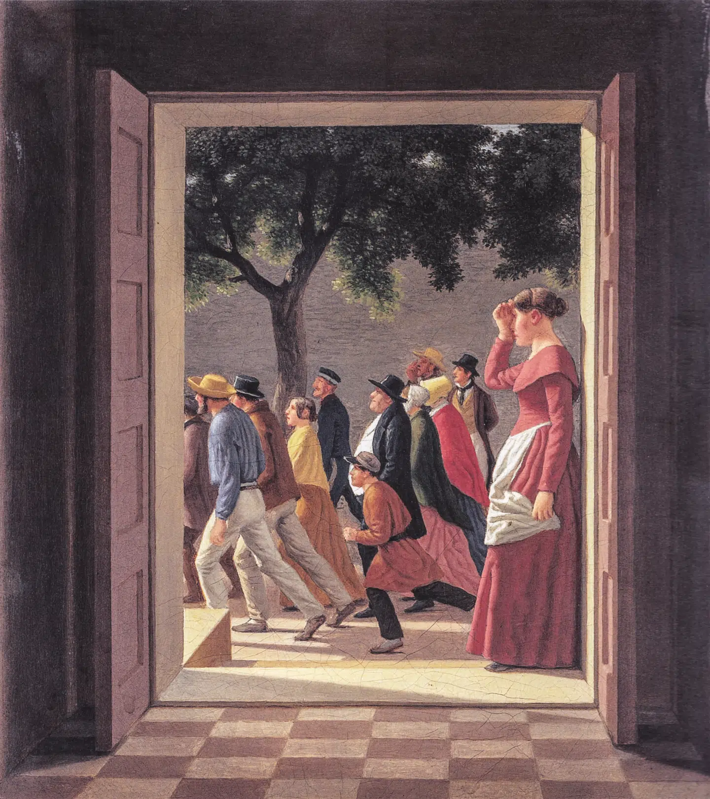 Urolighederne fra september 1819 er nok nogle af de alvorligste, som landet har oplevet. Hundredevis af forsamlede aktionerede mod jøderne og kom i kamp med politi og militær. Der er ingen samtidige illustrationer fra Jødefejden, men maleren C.W. Eckersberg malede senere denne scene fra tiden omkring fejden.