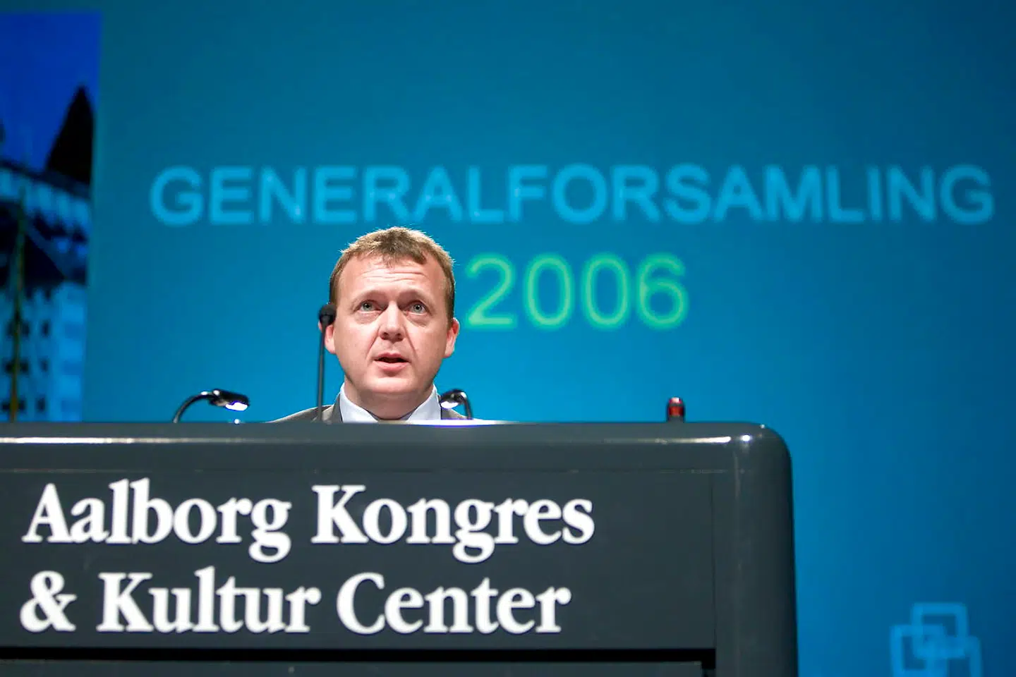 Den sidste generalforsamling i Amtsrådsforeningens historie i Aalborg Kongres og Kulturcenter i marts 2007, da Lars Løkke var indenrigs- og sundhedsminister.