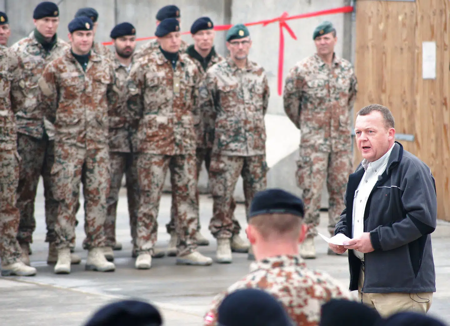 I 2011 besøgte statsminister Lars Løkke Rasmussen de danske soldater i Afghanistan.