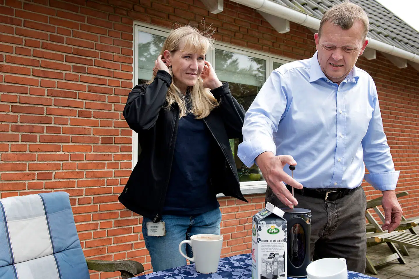 I mange år boede Lars Løkke Rasmussen og hans hustru Sólrun i Græsted i Nordsjælland. Billedet er fra 2012, hvor Lars Løkke Rasmussen var leder af oppositionen.