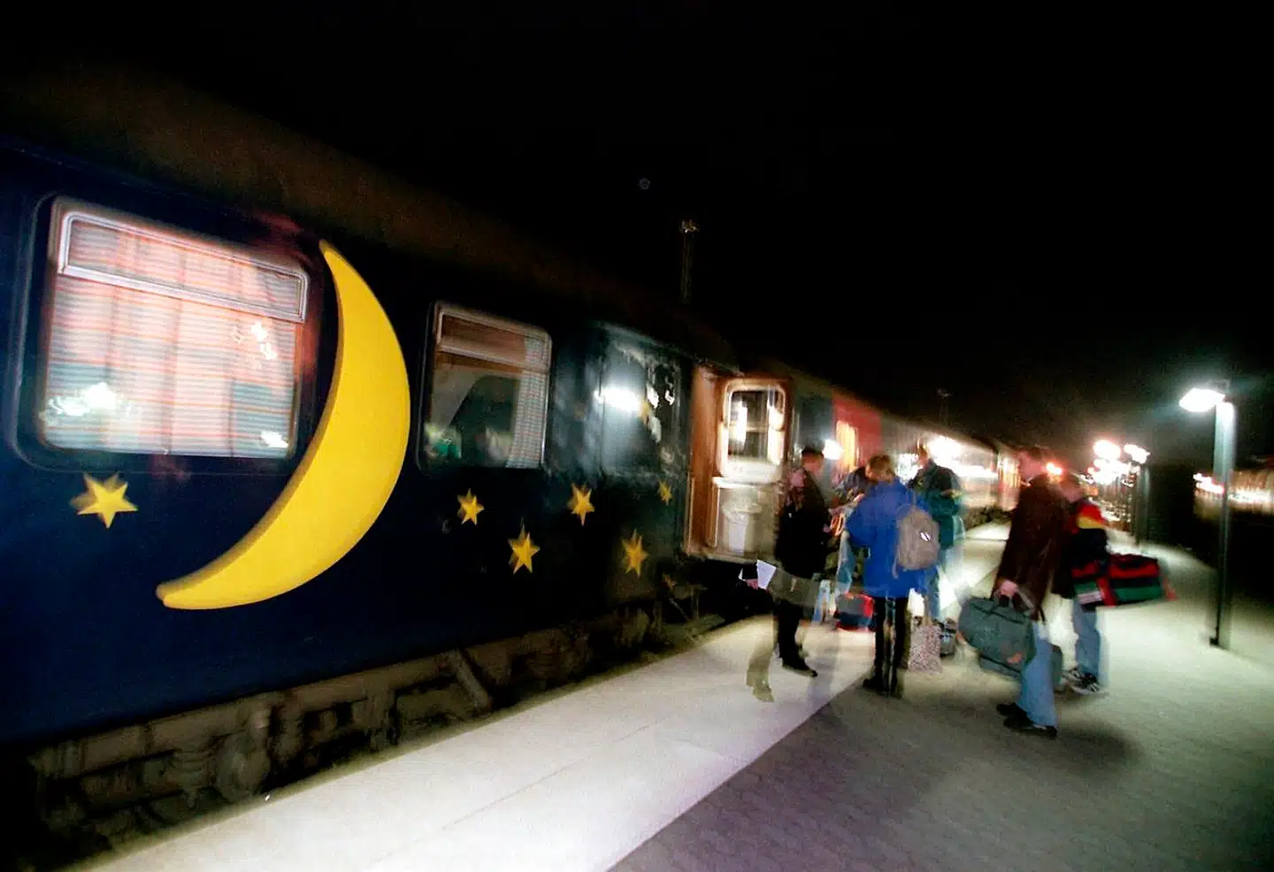 Engang kørte der også nattog mellem Nordjylland og København. Billedet viser nattoget fra Hjørring i 1997. I 2014 stoppede nattogene fra Danmark med kurs mod Tyskland og længere ned i Europa.