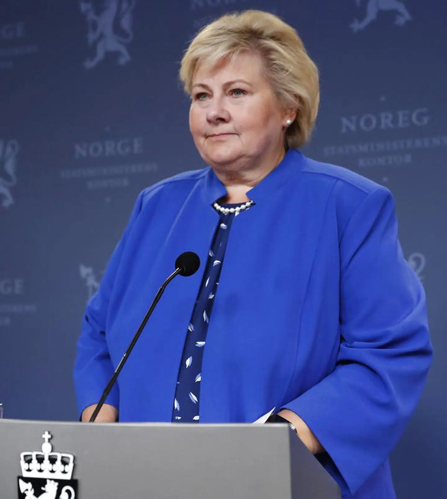 Den norske statsminister, Erna Solberg.