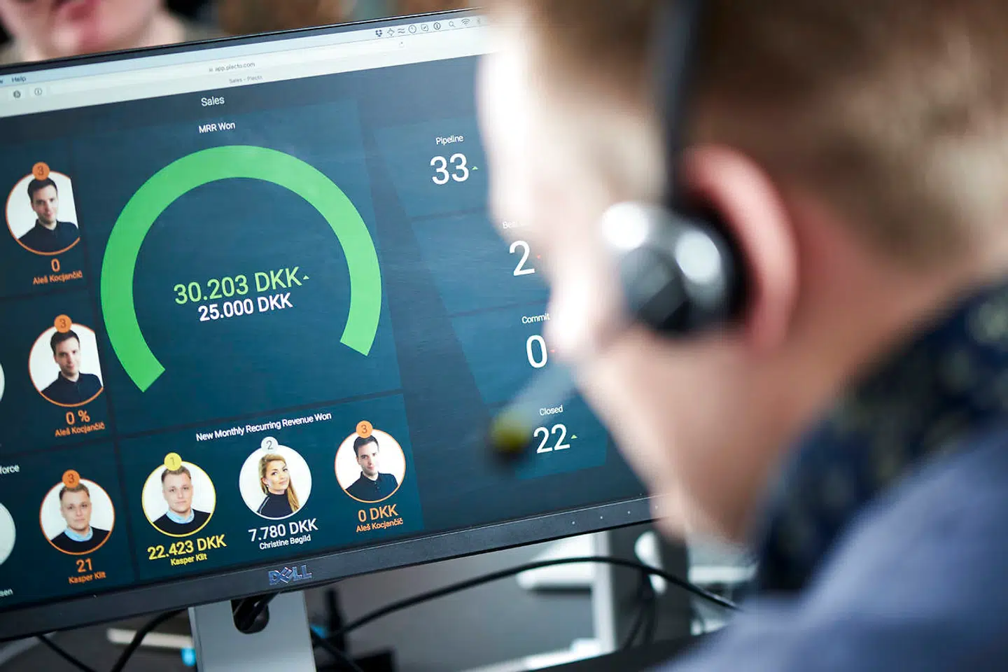 Kunderne betaler et abonnement for værktøjet for hver enkelt medarbejder, der kobles på løsningen.