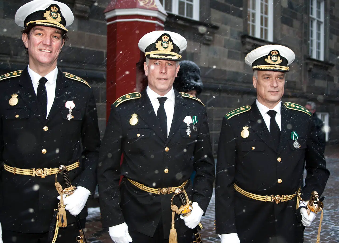 John Vestergaard (t.v.) takkede 21. januar 2019 Dronning Margrethe for udnævnelsen til politidirektør i Rigspolitiet. Nu er han blevet forflyttet.