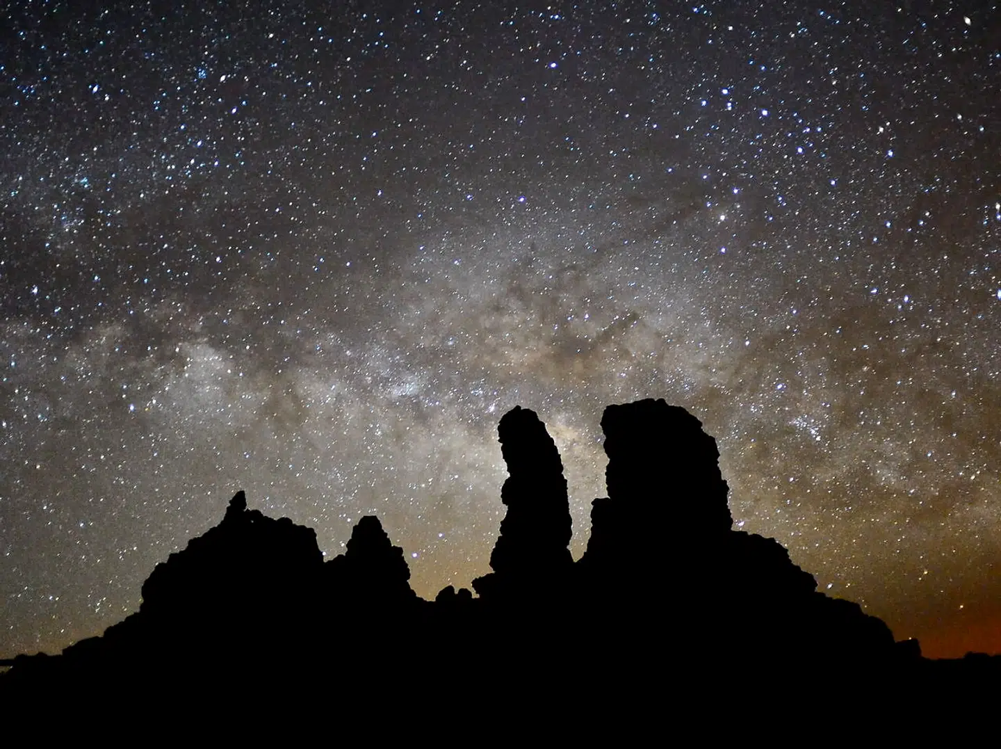 Når månen er gået ned, er stjernehimlen endnu mere imponerende end ellers.